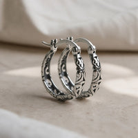 Vintage Boho Chic Hoop Earrings