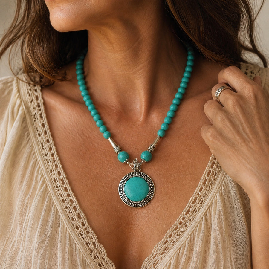 Iconic Turquoise Bead Necklace