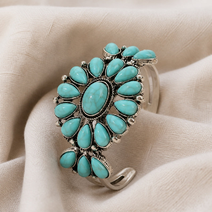 Inlaid Turquoise Cuff Bracelet