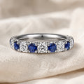 Midnight Sapphire Eternity Ring