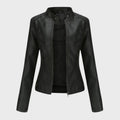 Sarah – Casual leather jacket for effortless elegance