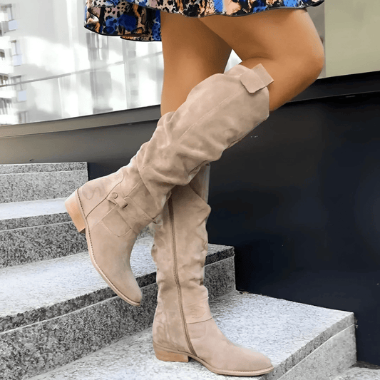 Skyler | Stylish Suede Knee Boots