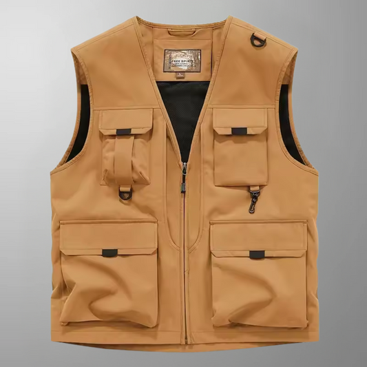 Sean - Multi-Pocket Breathable Outdoor Cargo Gilet