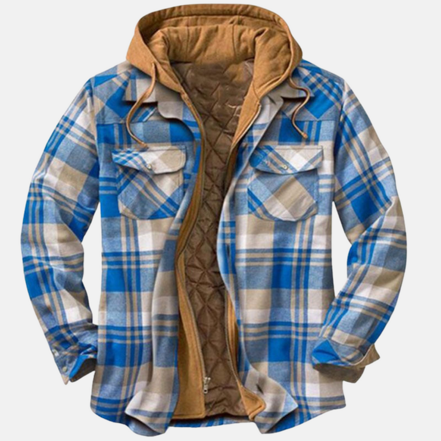 Erich | Men's Casual Warm Plaid Button Jacket