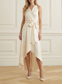 Fleur Ruffle High-Low Maxi Dress