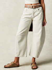 Lena | Women's Relaxed Fit Leopard Print Jeans