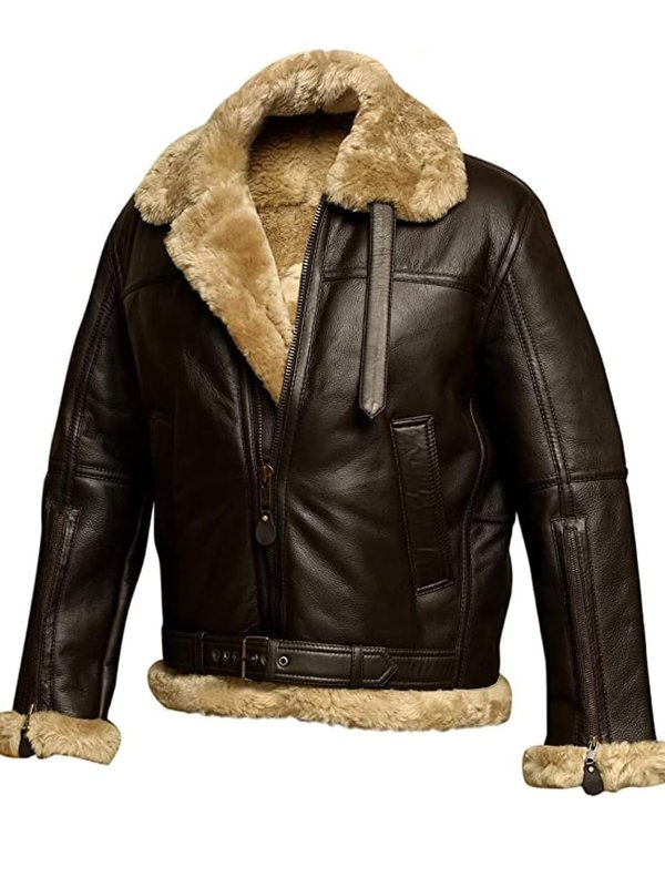 Paul | Men's Winter Bomber Jacket with Shearling Lining