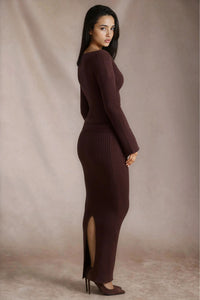 ANISE RIBBED MAXI SKIRT SET