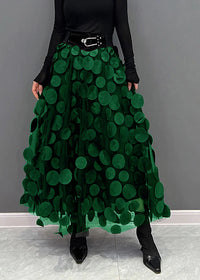 Seraphina | Women's Elegant Polka Dot Patchwork Tulle Skirt