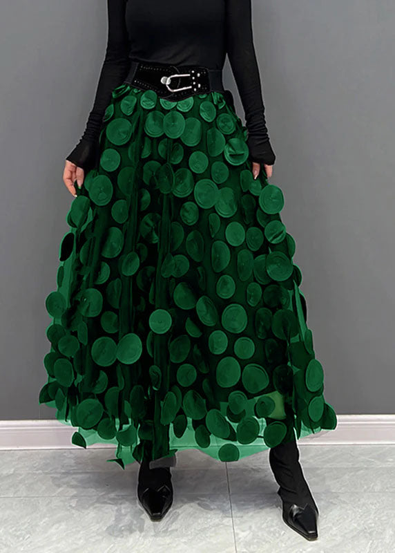 Seraphina | Women's Elegant Polka Dot Patchwork Tulle Skirt