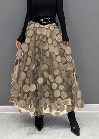 Seraphina | Women's Elegant Polka Dot Patchwork Tulle Skirt