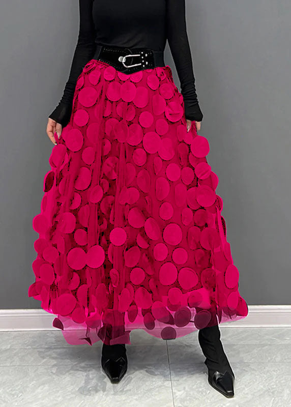 Seraphina | Women's Elegant Polka Dot Patchwork Tulle Skirt