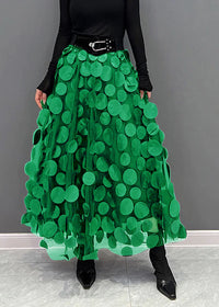 Seraphina | Women's Elegant Polka Dot Patchwork Tulle Skirt