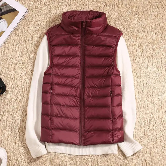 Paige | Women's Long Quilted Zip Puffer Vest