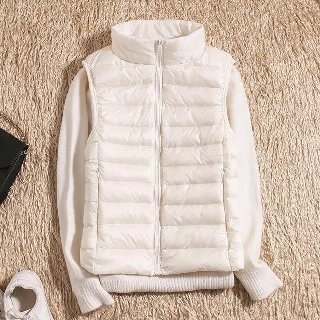 Paige | Women's Long Quilted Zip Puffer Vest