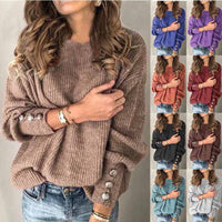 Margot Button-Front Knit Top