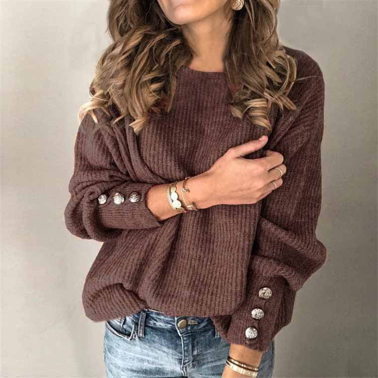 Margot Button-Front Knit Top