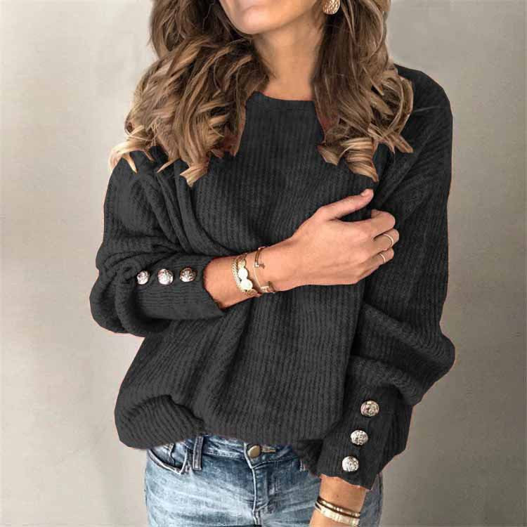 Margot Button-Front Knit Top