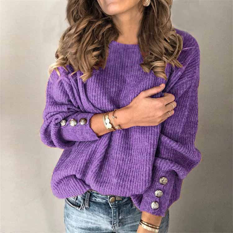 Margot Button-Front Knit Top