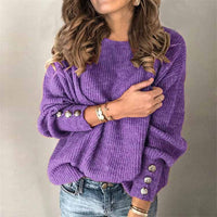 Margot Button-Front Knit Top