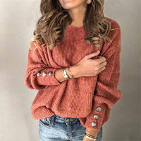 Margot Button-Front Knit Top