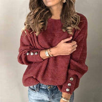 Margot Button-Front Knit Top