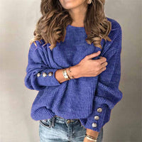 Margot Button-Front Knit Top