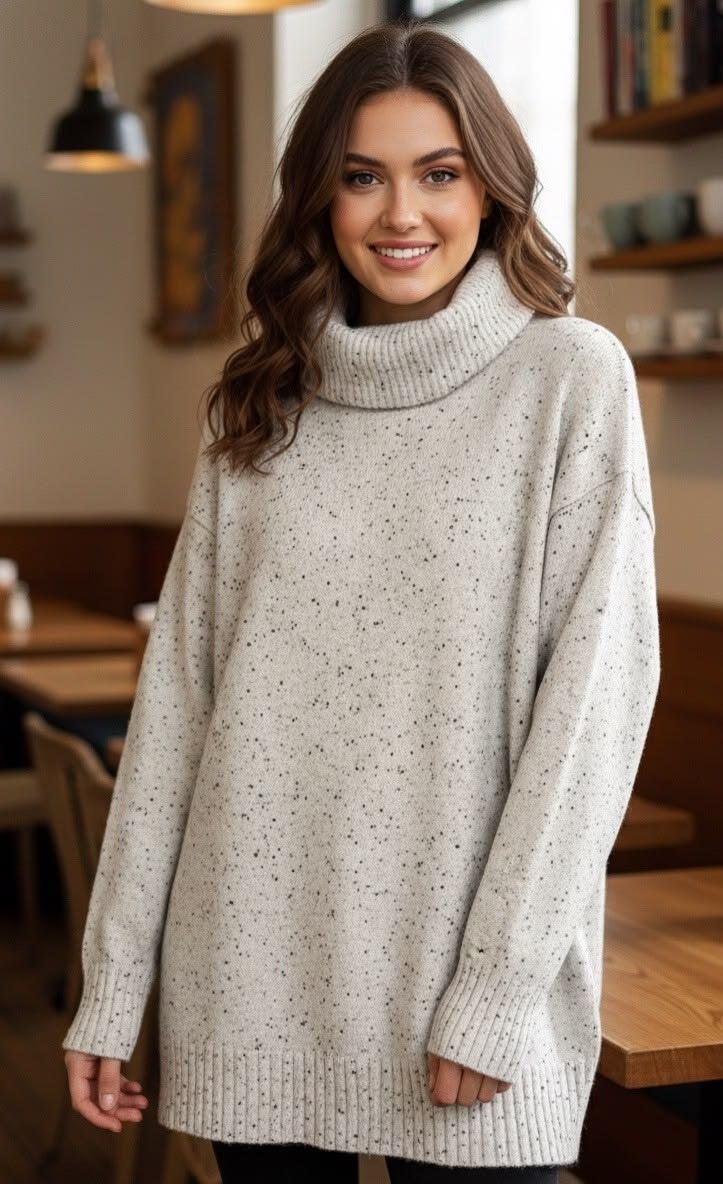 Athleta Women's Bayshore 80%wool 20% Cashmere Dots 100%cashmere Sweater