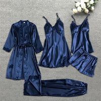 Jana | Women's Satin Lace Lingerie Pyjama Set