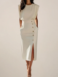 Nina | Midi Dress with Side Slit