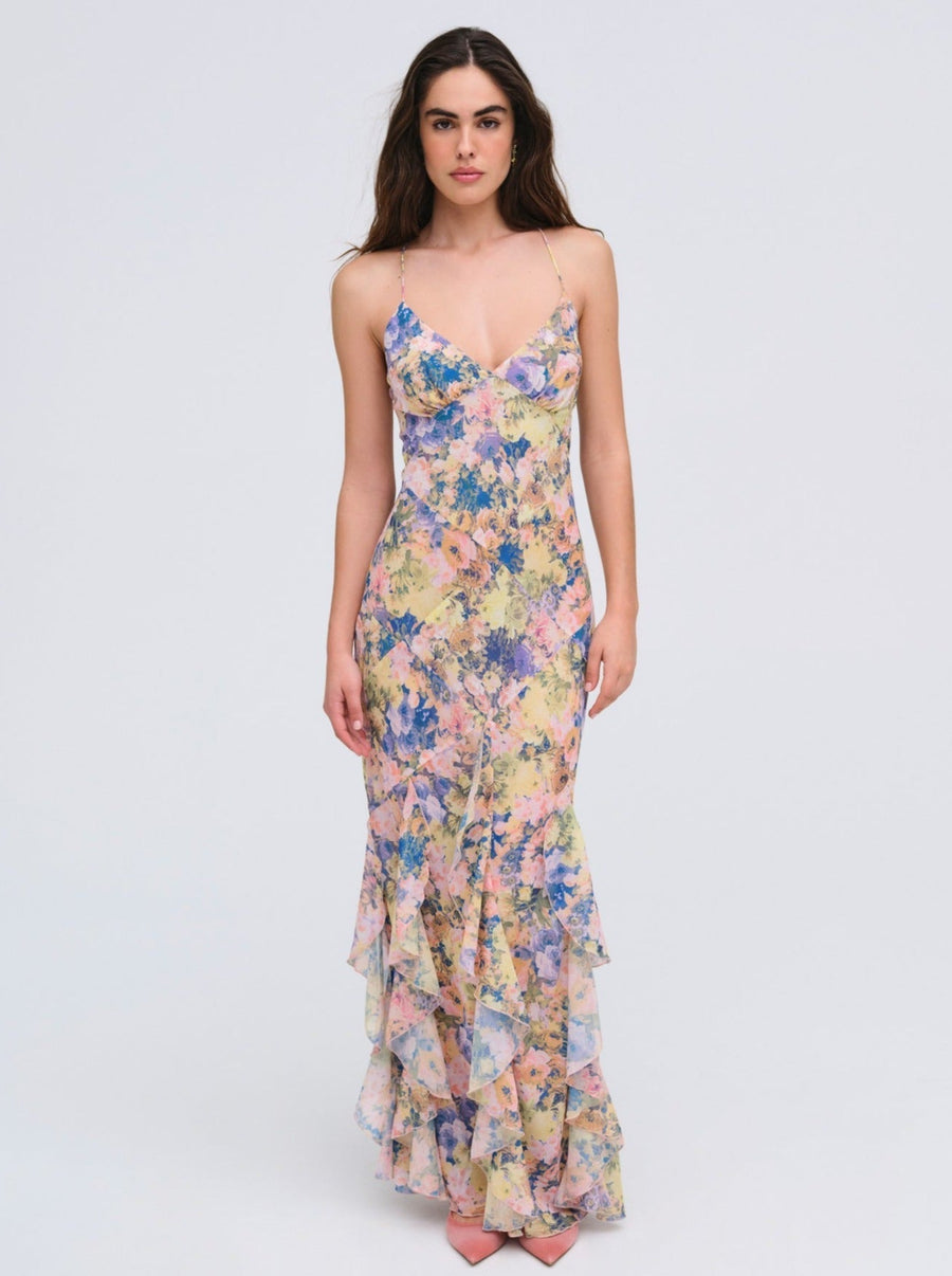 RAYA | SATIN MAXI DRESS