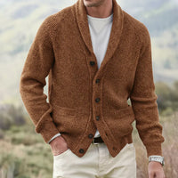Stefan | Men's Spring Shawl Collar Button Cardigan