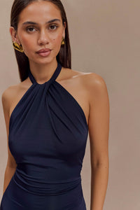 Elyna Slinky Halter Maxi Dress
