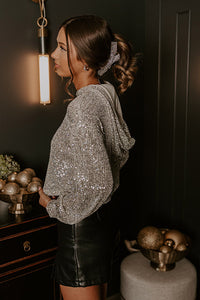 Shine Bright Sequin Sweater Top