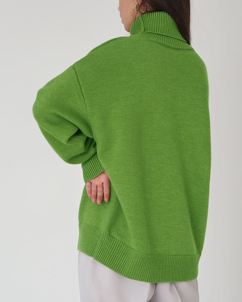 Regine | Women's Relaxed Turtleneck Knit Sweater