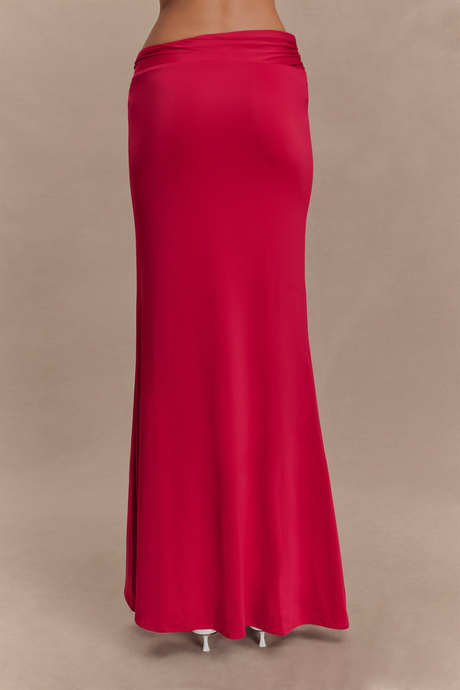 Ainsley Asymmetrical Maxi Dress in Burnt Orange