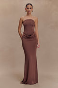 Madison Slinky Strapless Maxi Dress