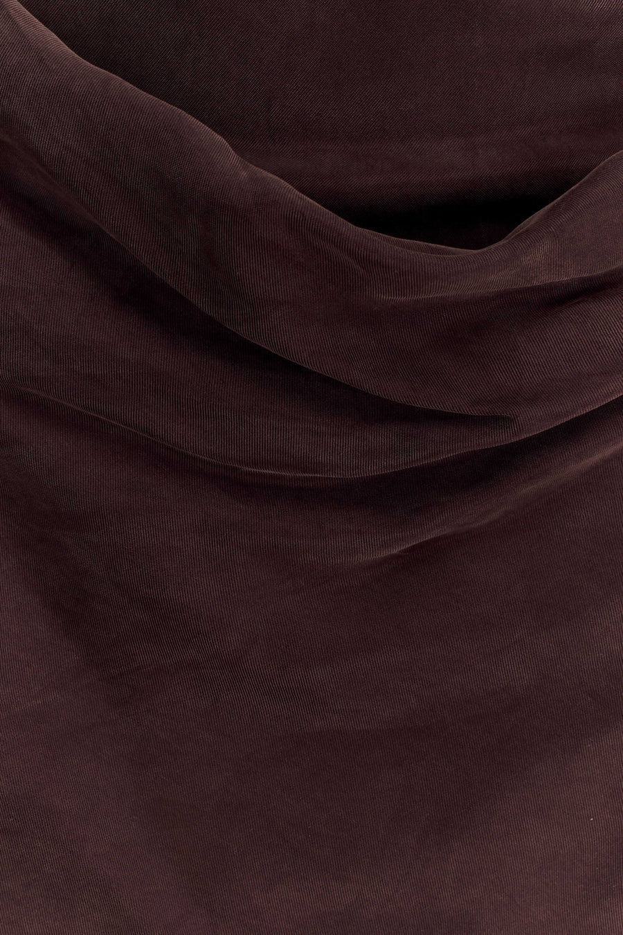 Bexley Draped Mini Dress in Dark Chocolate