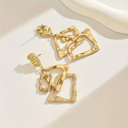 Radiant Geometric Drop Earrings
