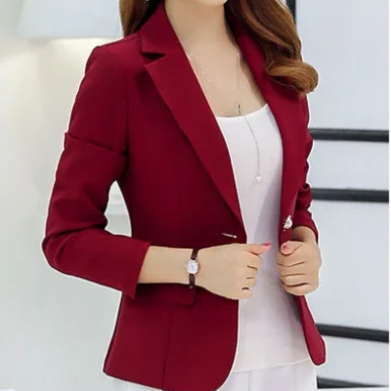 Marie | Women's Classic One Button Winter Blazer