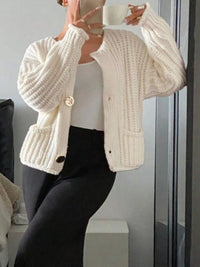 Margot Linen Button Cardigan