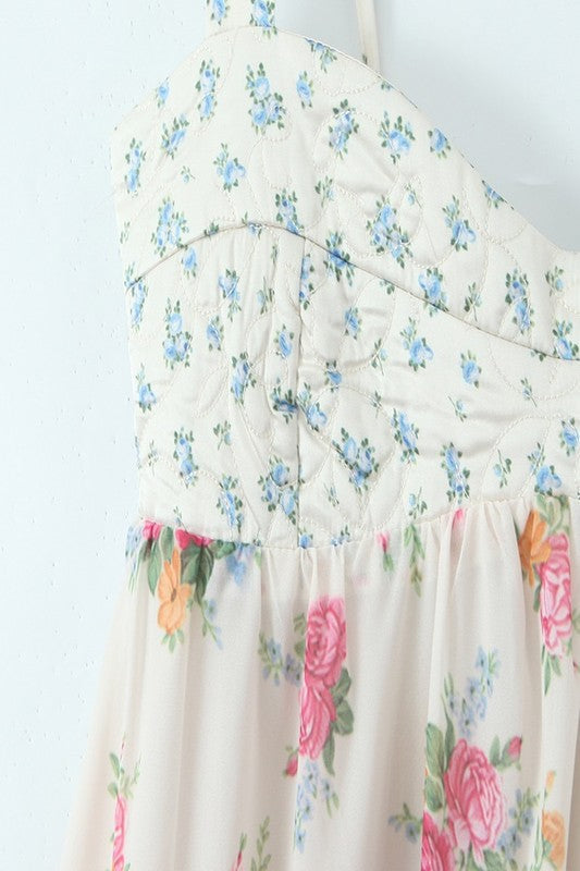 Evelyn Rose Floral Midi Dress