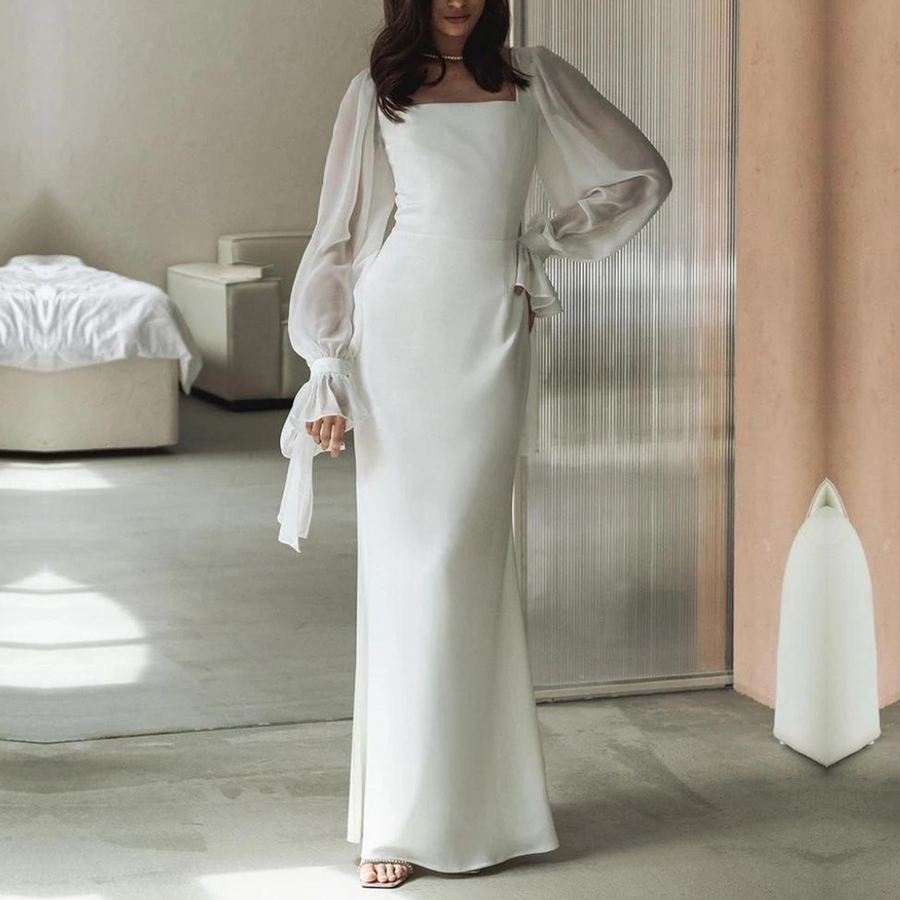 Sabina | Women's Chic Belted Wedding Guest Dress
