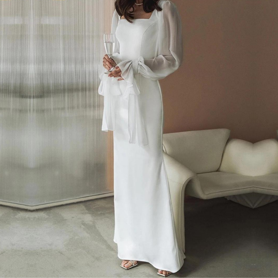 Sabina | Women's Chic Belted Wedding Guest Dress
