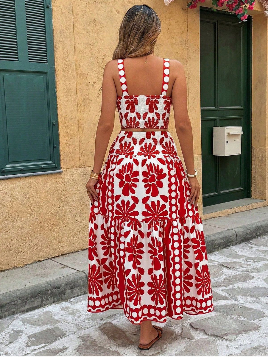 Imogen Square Neck Floral Maxi Dress