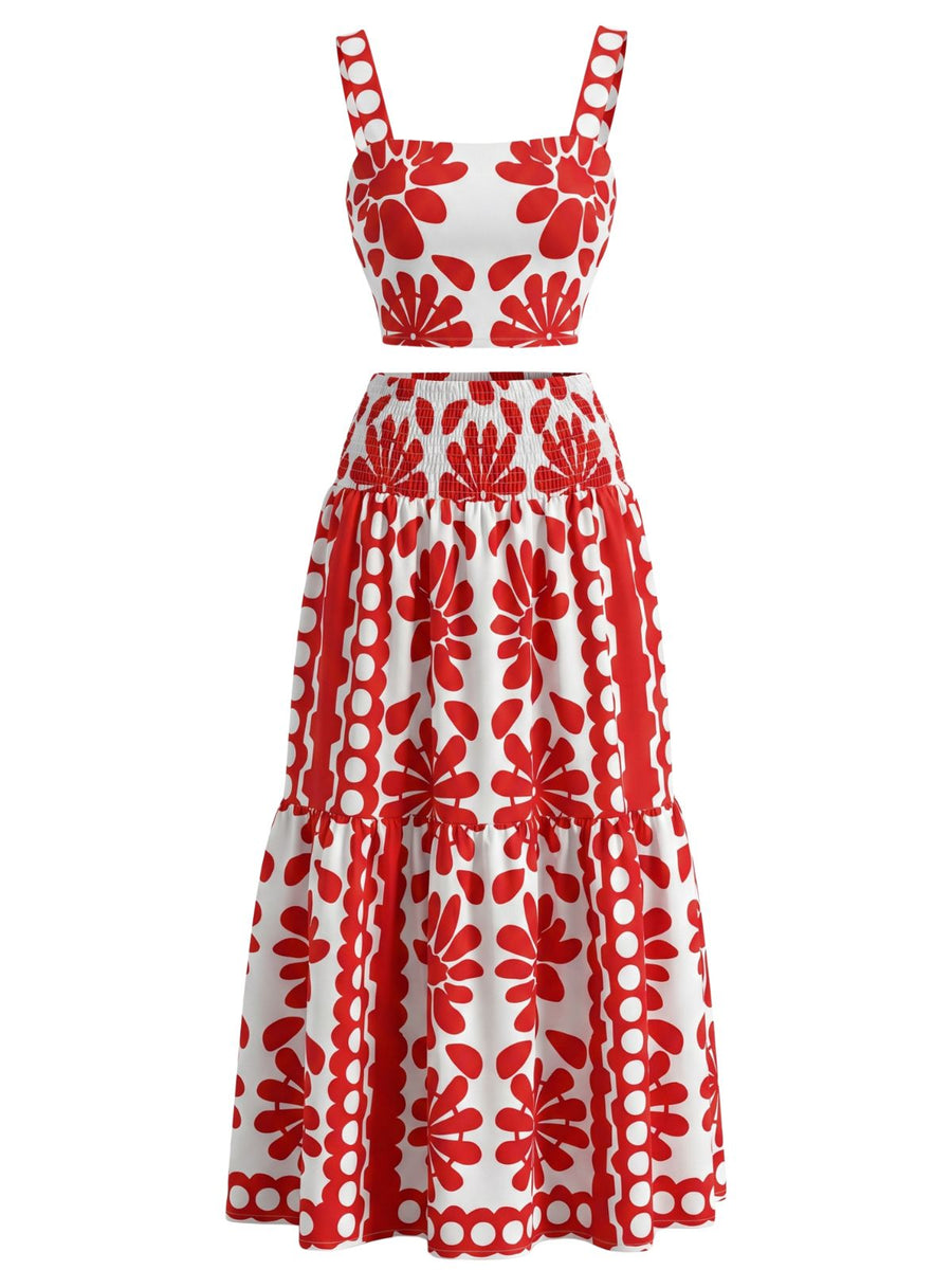 Imogen Square Neck Floral Maxi Dress