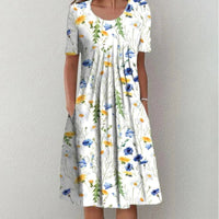 Carolin | Women's Short Sleeve Floral Dress