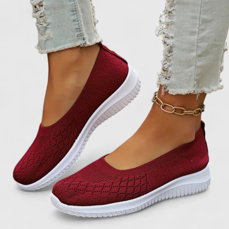 Klara | Women's Lightweight Slip-On Knit Flats