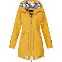 Aase | Women's Drawstring Parka with Striped Lining