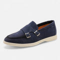 Men's Suede Monk Strap Loafers